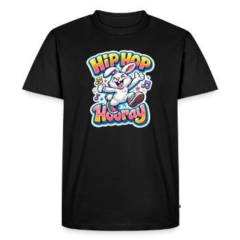 Bunny children - Men's Premium Organic T-Shirt - black - Front - Nico (187cm)