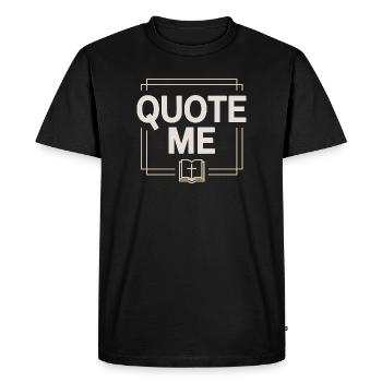 Citations de la Bible chrétienne Bible Bible de foi - T-shirt Premium bio Homme - noir - Devant - Nico (187cm)