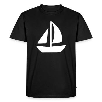 Voilier Voilier Cadeau de Voile - T-shirt Premium bio Homme - noir - Devant - Nico (187cm)