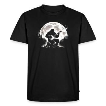 Bigfoot Banjo Moon - T-shirt Premium bio Homme - noir - Devant - Nico (187cm)