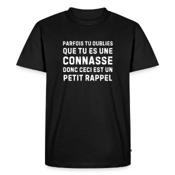 Sometimes you forget... A little humor reminder - Men's Premium Organic T-Shirt - black - Front - Nico (187cm)
