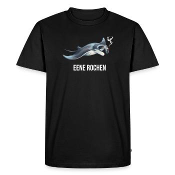 Ray Humor Shirt for Sea Fans - Men's Premium Organic T-Shirt - black - Front - Nico (187cm)