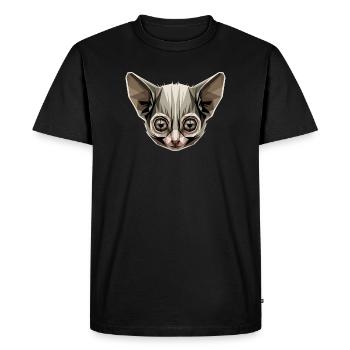 Galago Buisson Bébé Singe Galagos Singe Mignon Galago - T-shirt Premium bio Homme - noir - Devant - Nico (187cm)