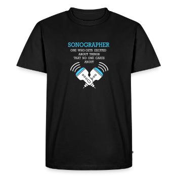 ultrasound - Men's Premium Organic T-Shirt - black - Front - Nico (187cm)