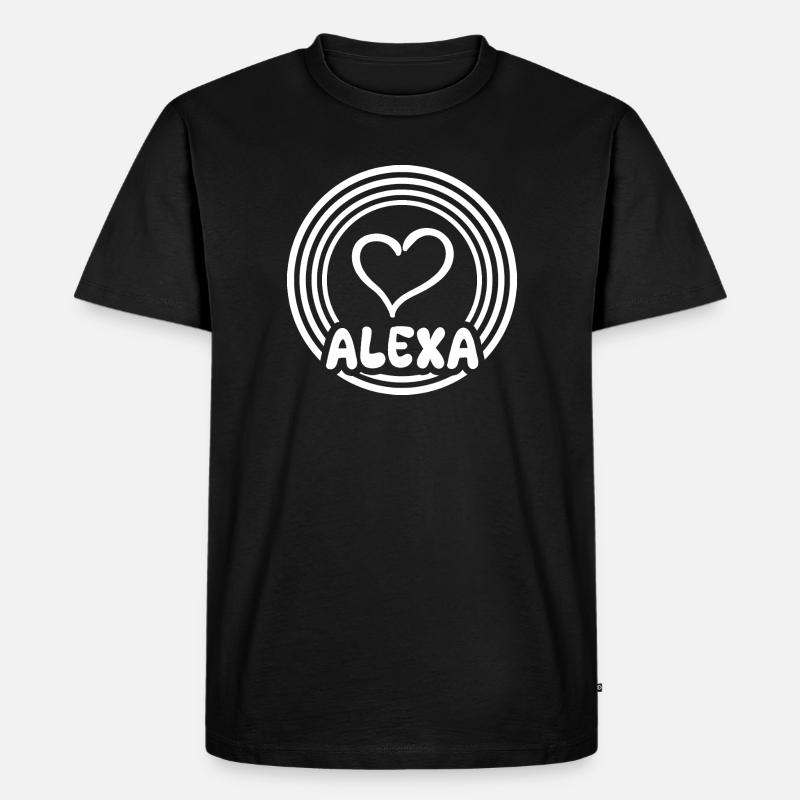 Geschenkidee Alexa - Männer Premium Bio T-Shirt - Schwarz