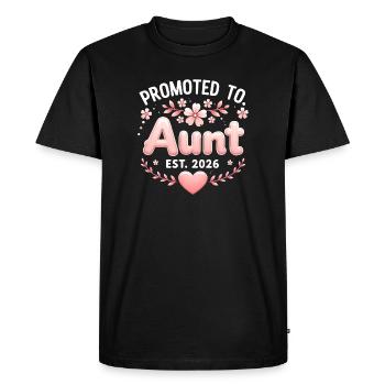 Tante 2026 Tante 2026 Promue Tante 2026 - T-shirt Premium bio Homme - noir - Devant - Nico (187cm)