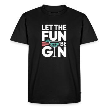 Gin Que le plaisir soit Gin & Tonic Fête des Amateurs Gin - T-shirt Premium bio Homme - noir - Devant - Nico (187cm)
