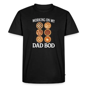 Des tartes pour le corps de papa - T-shirt Premium bio Homme - noir - Devant - Nico (187cm)