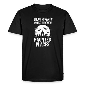 Expressions d’horreur Cadeau romantique drôle d’horreur - T-shirt Premium bio Homme - noir - Devant - Nico (187cm)