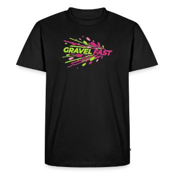 Gravel Fast Speed Petals Vector - Men's Premium Organic T-Shirt - black - Front - Nico (187cm)