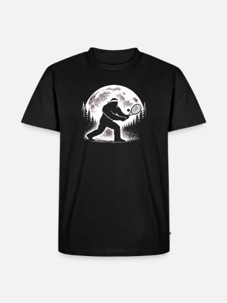 Bigfoot Tennis Player - Men's Premium Organic T-Shirt - black