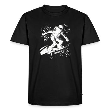 Snowboarder Snowboarding Snowboard - Men's Premium Organic T-Shirt - black - Front - Nico (187cm)