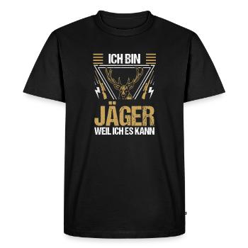 Hunting Hunting Huntsman Hunters - Men's Premium Organic T-Shirt - black - Front - Nico (187cm)