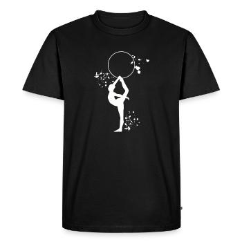 Gymnastique, cercleaux, gymnastique rythmique - T-shirt Premium bio Homme - noir - Devant - Nico (187cm)
