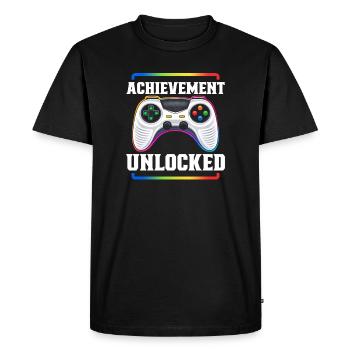 Gaming Gamer Video Games Controllers Gaming Gamers - Men's Premium Organic T-Shirt - black - Front - Nico (187cm)
