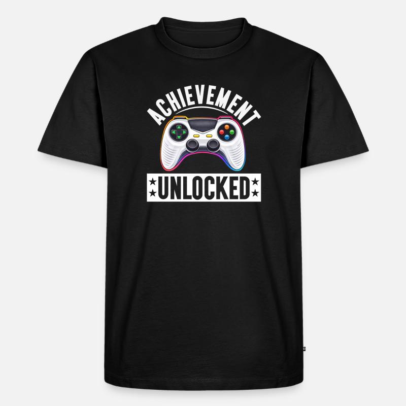 Gaming Gamer Videospiele Controller Zocken Zocker - Männer Premium Bio T-Shirt - Schwarz