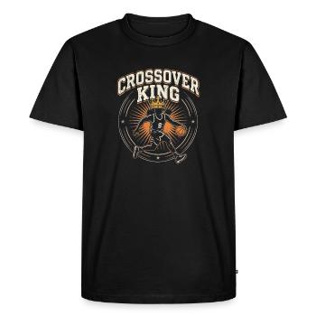 Crossover King Christian Basketball Faith - T-shirt Premium bio Homme - noir - Devant - Nico (187cm)