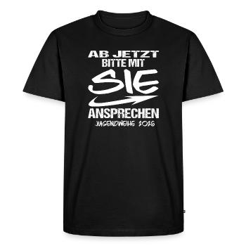Jugendweihe - Jugendweihe 2026 - Men's Premium Organic T-Shirt - black - Front - Nico (187cm)