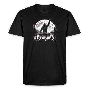 Bigfoot DJ - Men's Premium Organic T-Shirt - black - Front - Nico (187cm)