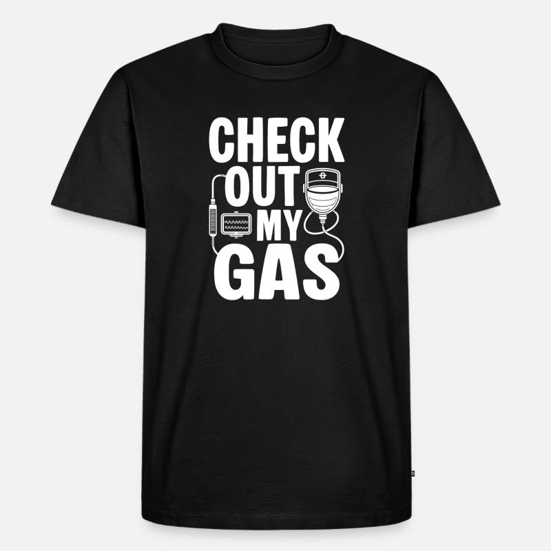 Anesthesiologist Check Out Anesthesia - Männer Premium Bio T-Shirt - Schwarz