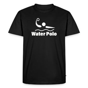 Waterpolo - T-shirt Premium bio Homme - noir - Devant - Nico (187cm)