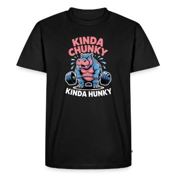 Cadeau de la blague de fitness Gym Bear Chunky Hunky Hunky Dicts de Fitness - T-shirt Premium bio Homme - noir - Devant - Nico (187cm)