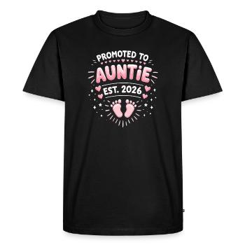 Tante 2026 Tante 2026 Promue Tante 2026 - T-shirt Premium bio Homme - noir - Devant - Nico (187cm)
