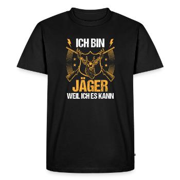 Hunting Hunting Huntsman Hunters - Men's Premium Organic T-Shirt - black - Front - Nico (187cm)