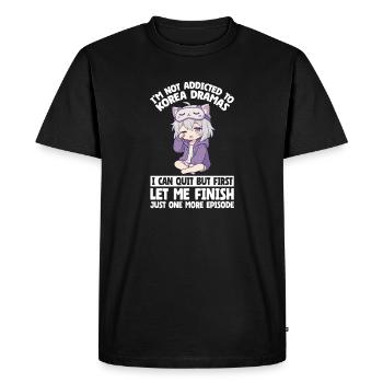 K-Drama Produits dérivés Coréens K-Pop Drame - T-shirt Premium bio Homme - noir - Devant - Nico (187cm)