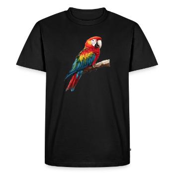 L’ère de l’ara - T-shirt Premium bio Homme - noir - Devant - Nico (187cm)