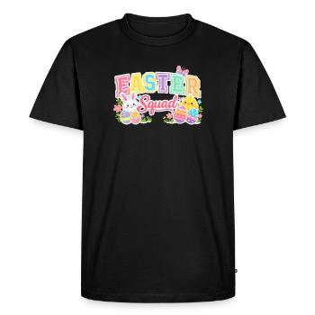 Oisillon aux œufs colorés de l’équipe de Pâques - T-shirt Premium bio Homme - noir - Devant - Nico (187cm)