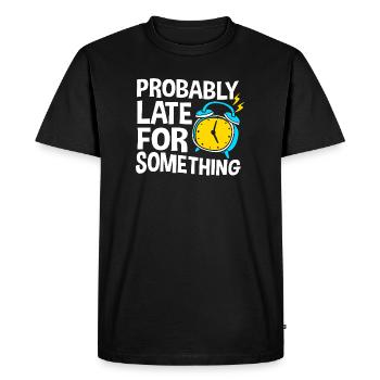 Procrastinationlazy lazy lazy lazy - Men's Premium Organic T-Shirt - black - Front - Nico (187cm)