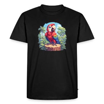 L’ère de l’ara - T-shirt Premium bio Homme - noir - Devant - Nico (187cm)