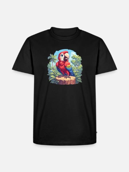Macaw's Era - Men's Premium Organic T-Shirt - black