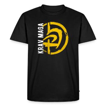 Arène d’autodéfense Kravmaga Krav GYM - T-shirt Premium bio Homme - noir - Devant - Nico (187cm)