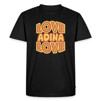 Dire Adina - T-shirt Premium bio Homme - noir - Devant - Nico (187cm)