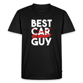Best Gymnast Guy Funny Athletics Slogan - Men's Premium Organic T-Shirt - black - Front - Nico (187cm)