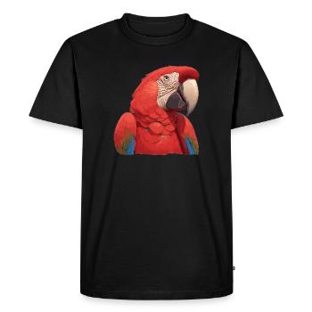 Macaw's Era - Men's Premium Organic T-Shirt - black - Front - Nico (187cm)