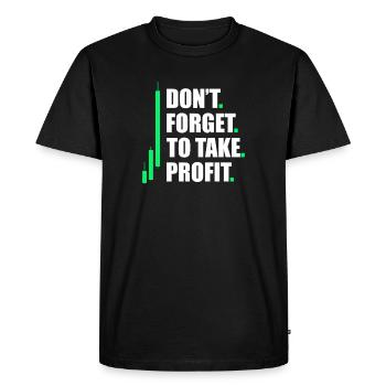 Profitez Marché boursier Trader en bourse - T-shirt Premium bio Homme - noir - Devant - Nico (187cm)