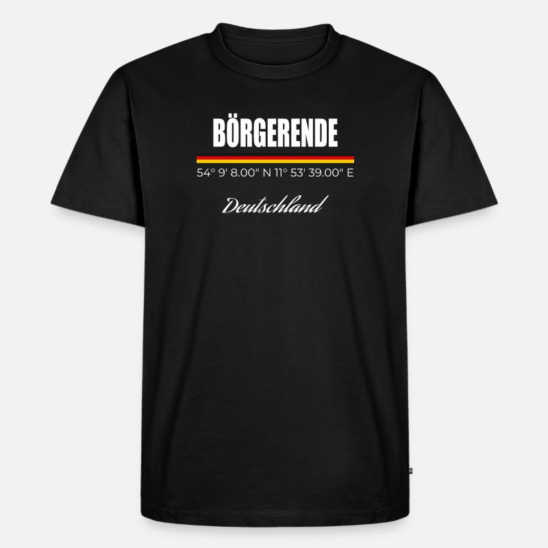 Börgerende - Männer Premium Bio T-Shirt - Schwarz