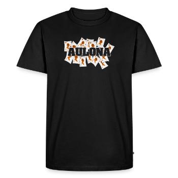 Reine de Cœur Aulona - T-shirt Premium bio Homme - noir - Devant - Nico (187cm)