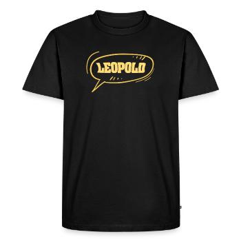 Gift for Leopold - Men's Premium Organic T-Shirt - black - Front - Nico (187cm)