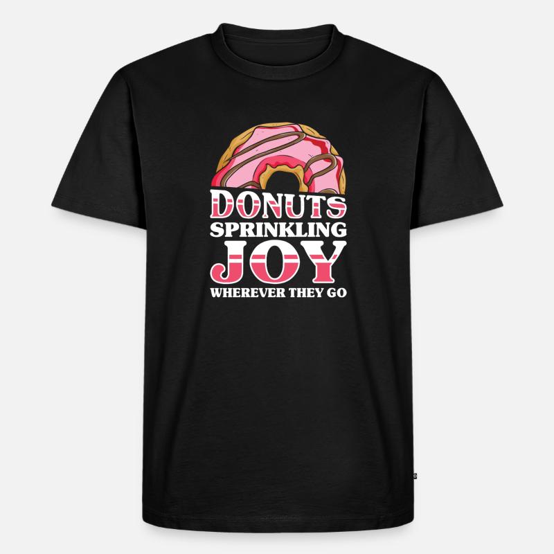 Restauration rapide en donuts - T-shirt Premium bio Homme - noir