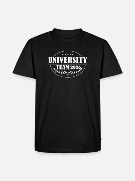 University Team 2026 Emblem - Men's Premium Organic T-Shirt - black