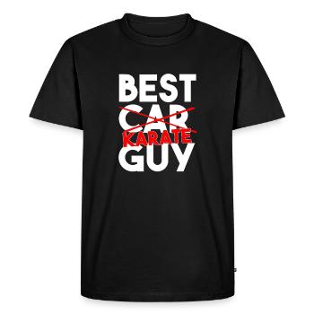 Rythme cardiaque Pouls de Karaté Silhouette d’arts martiaux - T-shirt Premium bio Homme - noir - Devant - Nico (187cm)