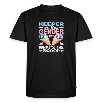 Lui ou elle quelle nouvelle glace - T-shirt Premium bio Homme - noir - Devant - Nico (187cm)