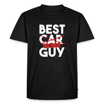 Correction des sports d’hiver drôles du meilleur skieur - T-shirt Premium bio Homme - noir - Devant - Nico (187cm)