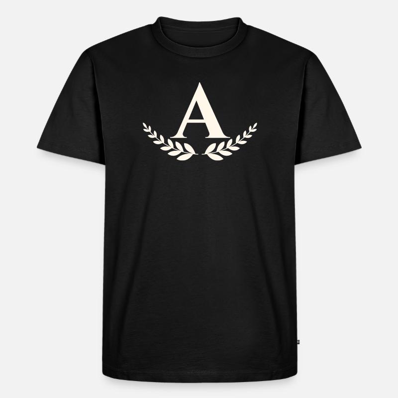A - Männer Premium Bio T-Shirt - Schwarz