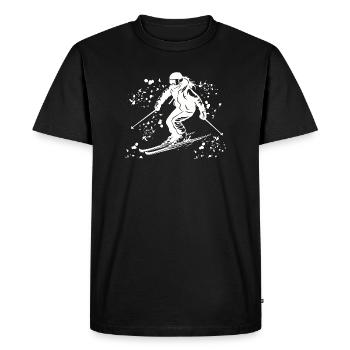 Alpine skiing Winter sports Nordic skiing - Men's Premium Organic T-Shirt - black - Front - Nico (187cm)