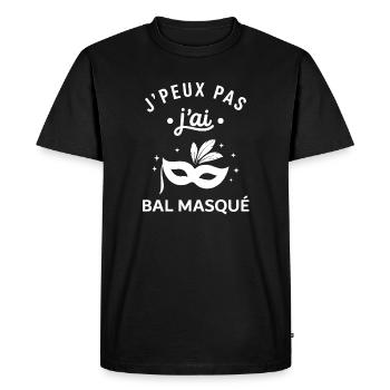 Bal Masqué Festif J'ai Pas - T-shirt Premium bio Homme - noir - Devant - Nico (187cm)